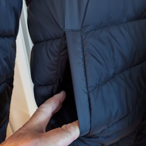 Womens Black Puffer Coat 2X - Picture 4 of 5